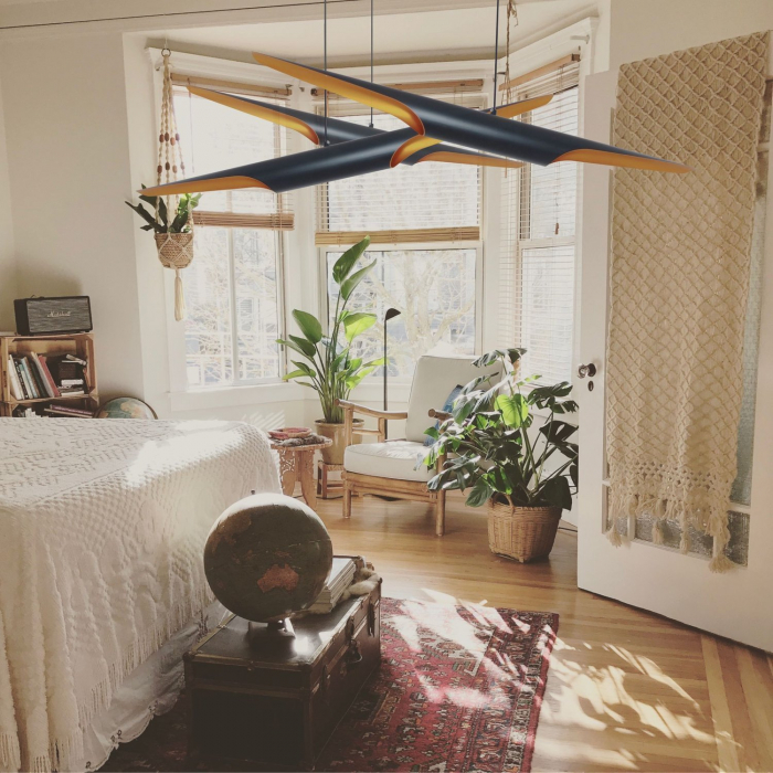 Lampă suspendată TUBE neagră, 100 cm - Step into Design [8]