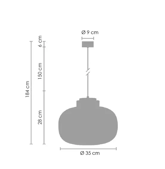 Lampa suspendata alba LED BOOM 35 cm - Step into Design [4]