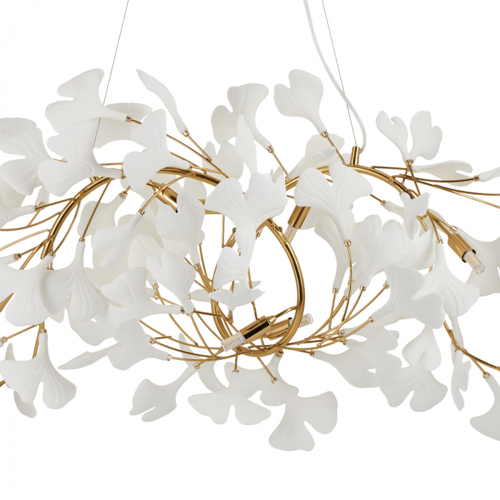 Candelabru BOTANIKA WAVE, auriu/alb, 125 cm - STEP INTO DESIGN [3]