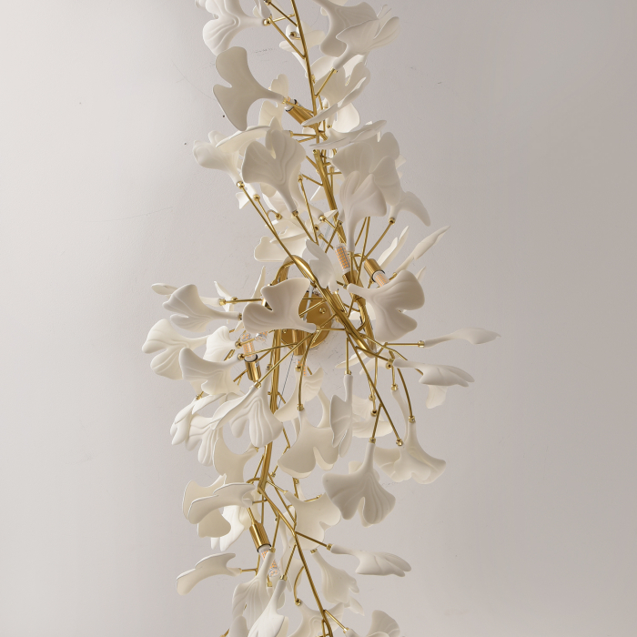 Candelabru BOTANIKA WAVE, auriu/alb, 125 cm - STEP INTO DESIGN [11]