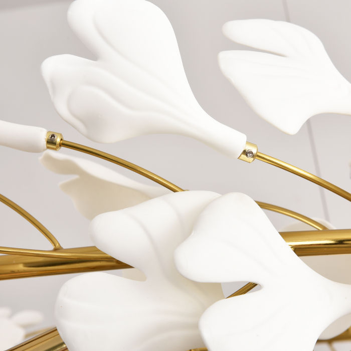 Candelabru BOTANIKA WAVE, auriu/alb, 125 cm - STEP INTO DESIGN [8]