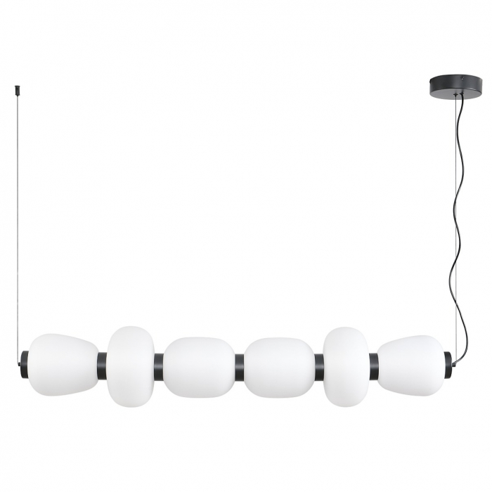 Lampă suspendată LED BRILLA-6, negru/alb, 3000 K, 125 cm [3]