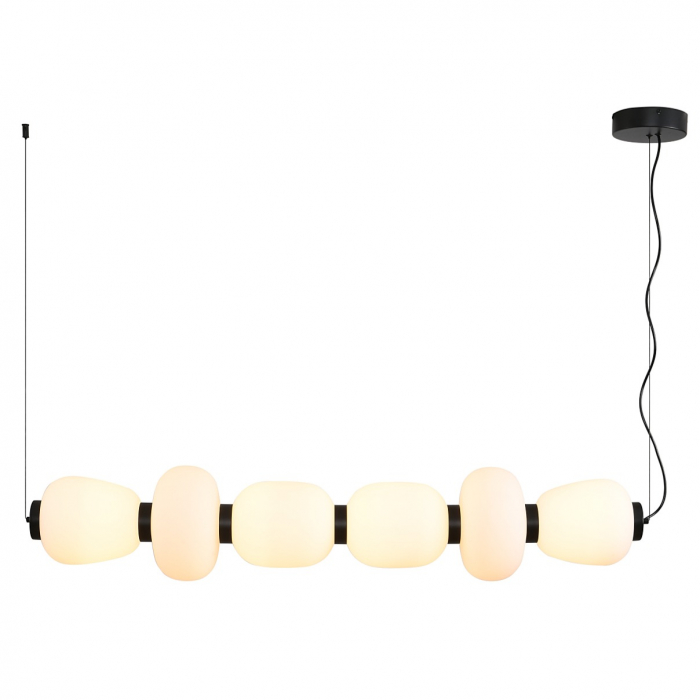 Lampă suspendată LED BRILLA-6, negru/alb, 3000 K, 125 cm [4]
