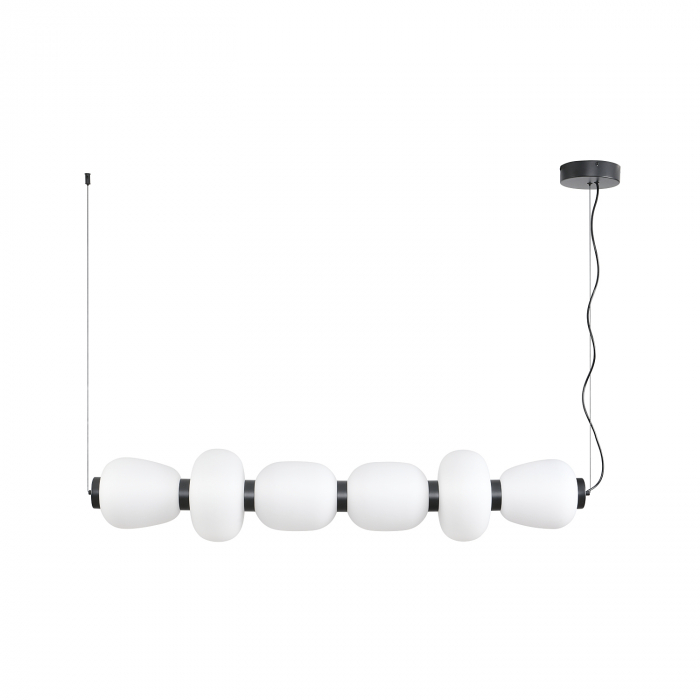 Lampă suspendată LED BRILLA-6, negru/alb, 3000 K, 125 cm [8]