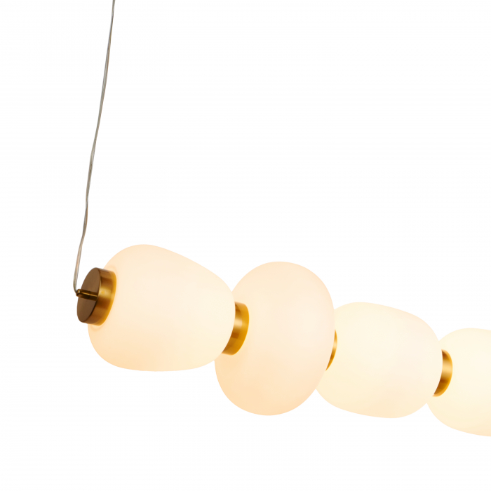 Lampă suspendată LED BRILLA-6, auriu/alb, 3000K, 125 cm [7]