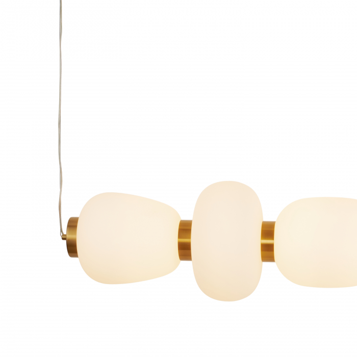 Lampă suspendată LED BRILLA-6, auriu/alb, 3000K, 125 cm [4]
