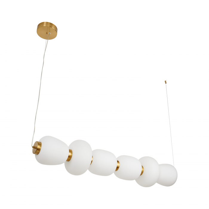 Lampă suspendată LED BRILLA-6, auriu/alb, 3000K, 125 cm [6]