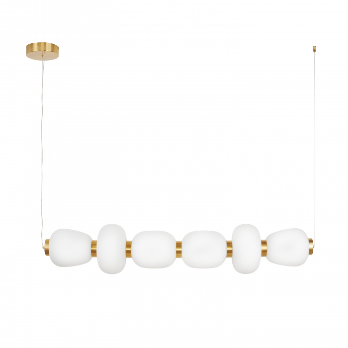 Lampă suspendată LED BRILLA-6, auriu/alb, 3000K, 125 cm [1]