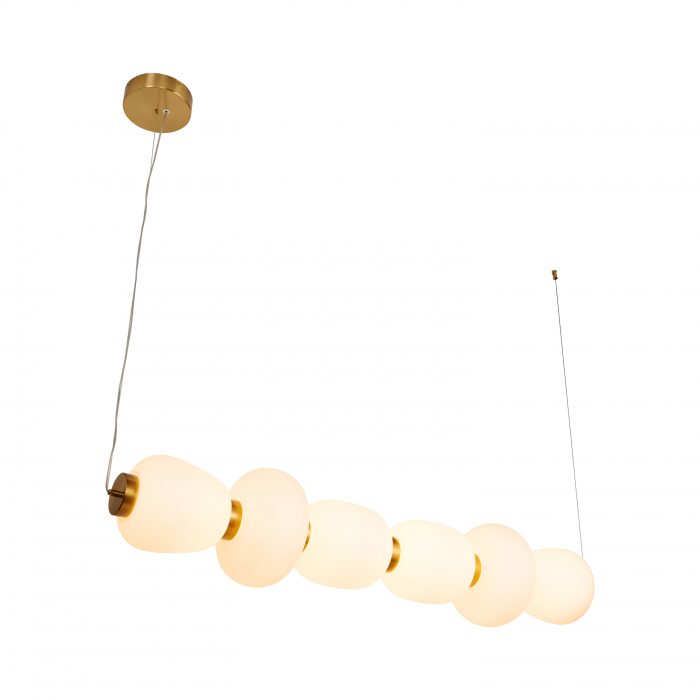 Lampă suspendată LED BRILLA-6, auriu/alb, 3000K, 125 cm [8]