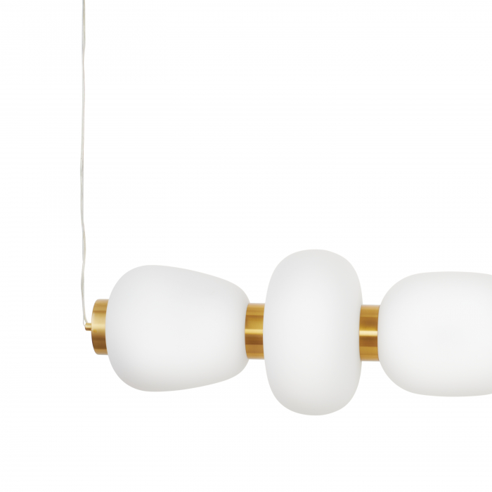 Lampă suspendată LED BRILLA-6, auriu/alb, 3000K, 125 cm [3]