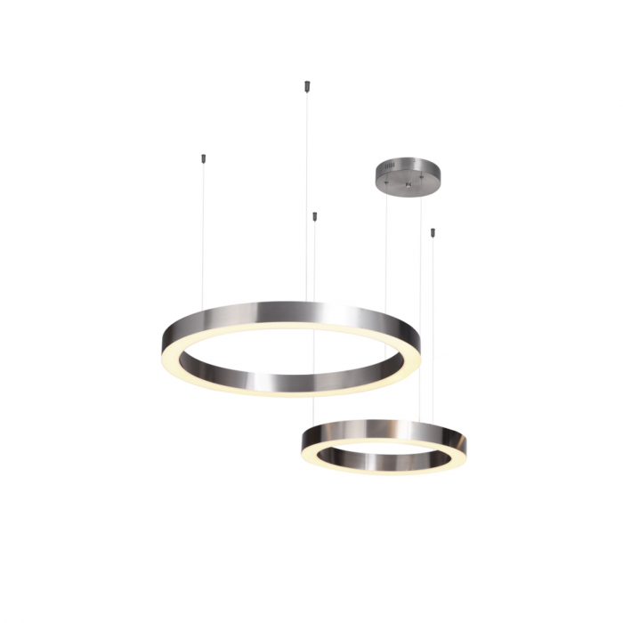 Lampă suspendată LED CIRCLE, nichel, diametre 60/80 cm - Step into Design [3]