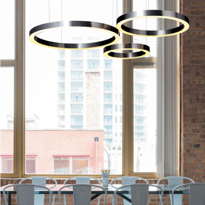 Lampă suspendată LED CIRCLE, nichel, diametre 60/80 cm - Step into Design [5]