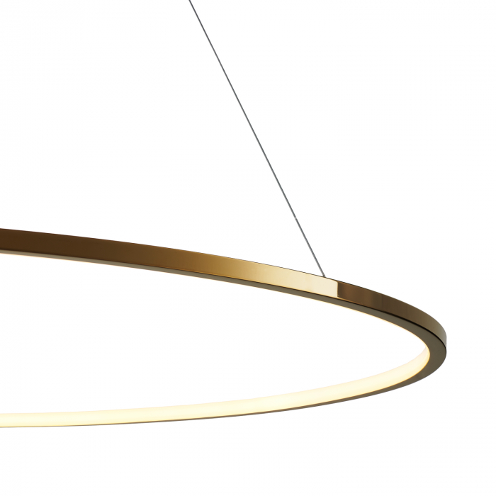 Lampă suspendată LED CIRCLE SLIM, aurie, 120 cm - Step into Design [4]