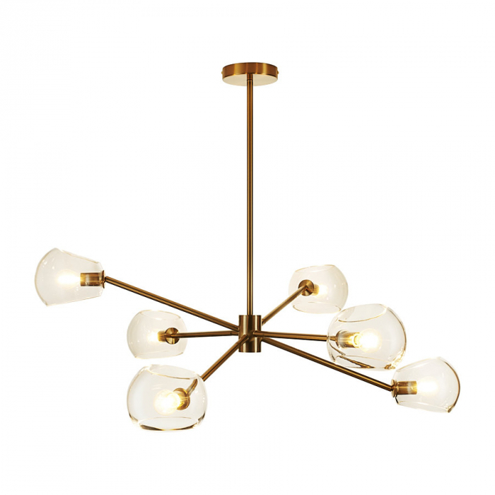 Lustra COSMIC VI, auriu, 6*E14, lungime 75 cm - STEP INTO DESIGN [2]