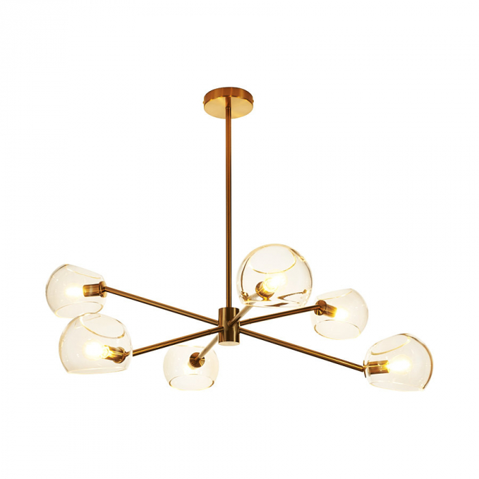 Lustra COSMIC VI, auriu, 6*E14, lungime 75 cm - STEP INTO DESIGN [4]