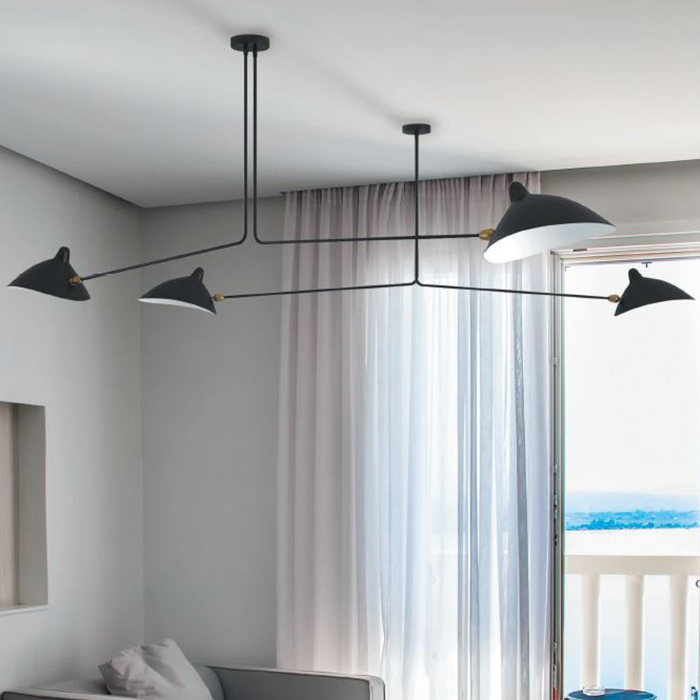 Lustra CRANE-2P neagra, 2*E14, 40W, lungime 182 cm - STEP INTO DESIGN [2]