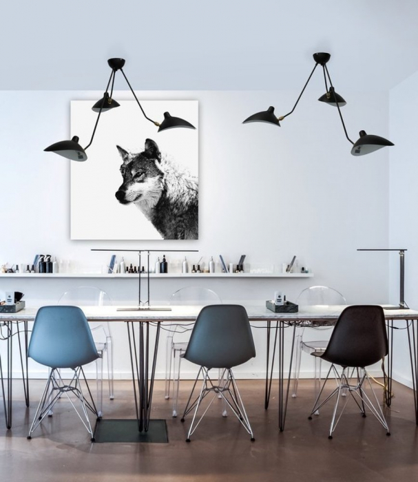 Lustra CRANE-3P neagra, 3*E14, 40W, lungime 90 cm - STEP INTO DESIGN [5]