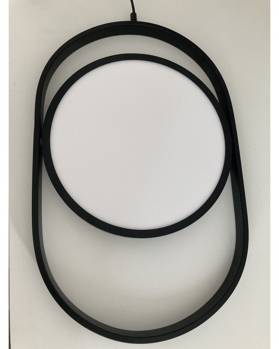 Pendul LED ELIPSE negru, 3000K, 38 cm - Step into Design [3]