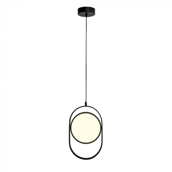 Pendul LED ELIPSE negru, 3000K, 38 cm - Step into Design [2]