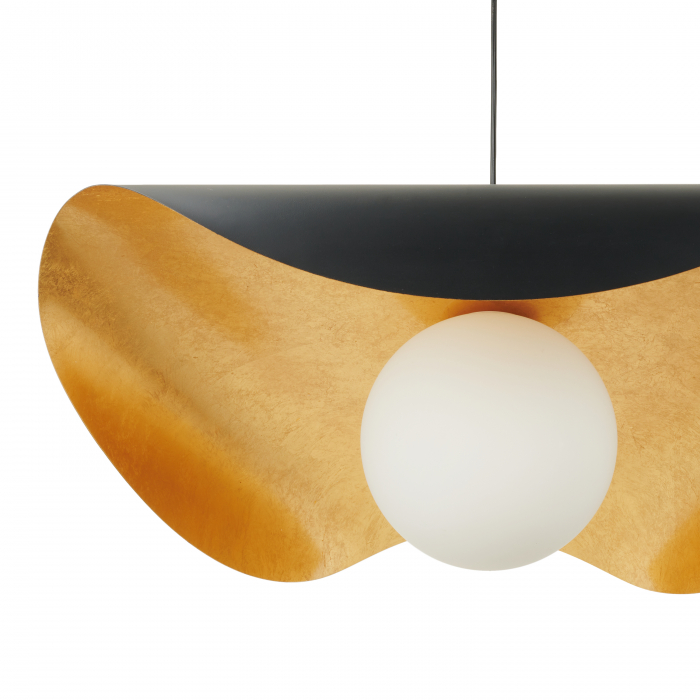 Lustră suspendată ENZO, negru/auriu, 60 cm - Step Into Design [14]