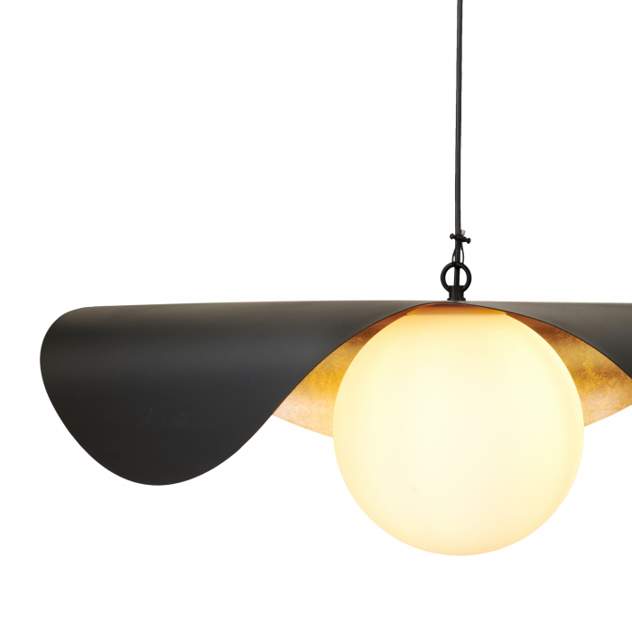 Lustră suspendată ENZO, negru/auriu, 60 cm - Step Into Design [8]