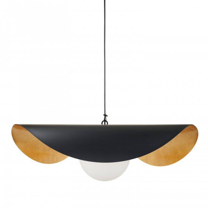 Lustră suspendată ENZO, negru/auriu, 60 cm - Step Into Design [17]