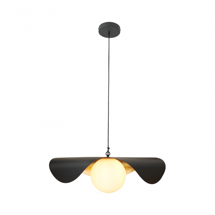Lustră suspendată Enzo, negru/auriu, lungime 80 cm - Step Into Design [1]