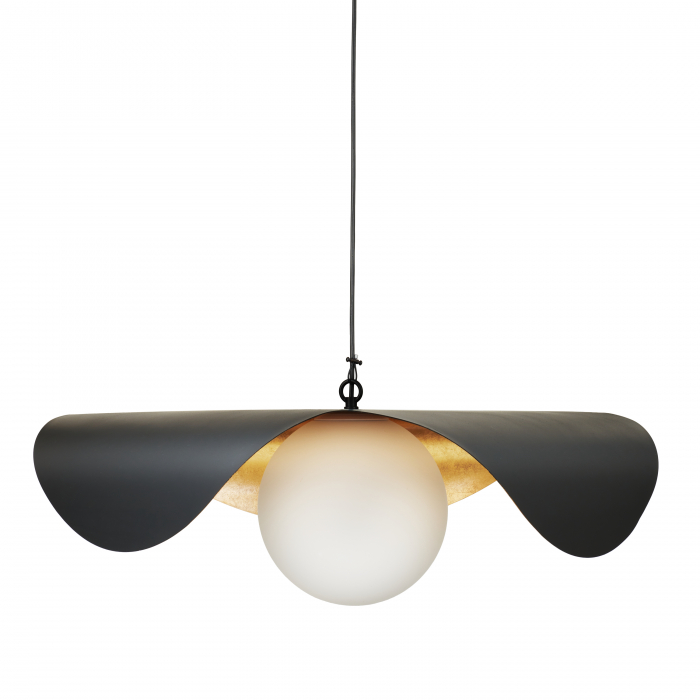 Lustră suspendată Enzo, negru/auriu, lungime 80 cm - Step Into Design [16]