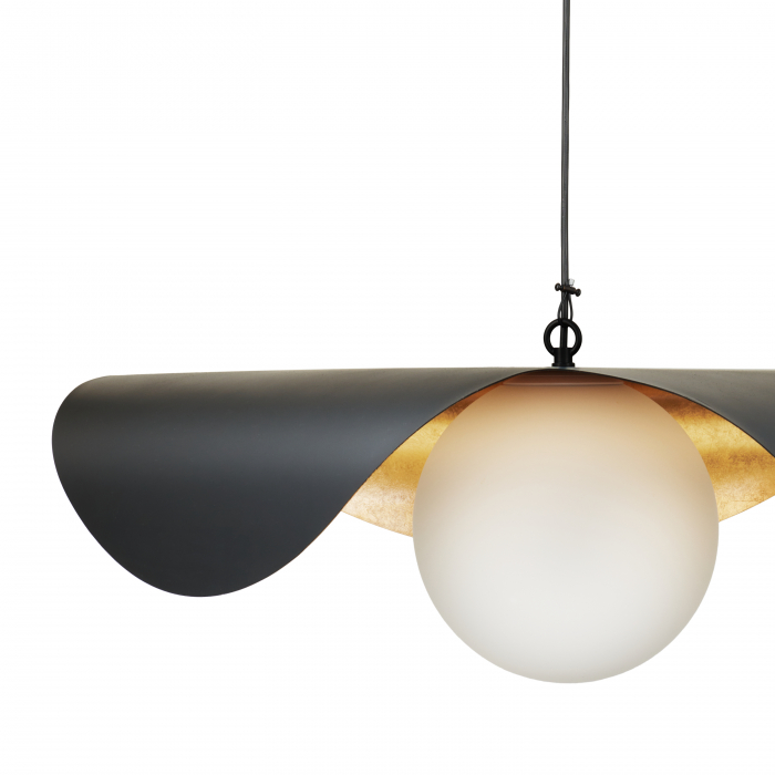 Lustră suspendată Enzo, negru/auriu, lungime 80 cm - Step Into Design [22]