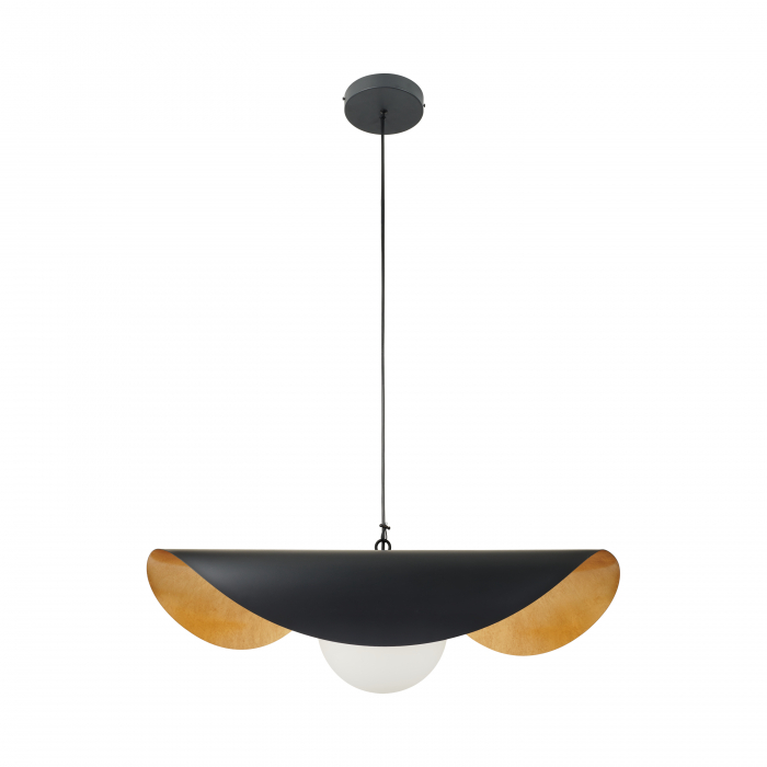 Lustră suspendată Enzo, negru/auriu, lungime 80 cm - Step Into Design [12]