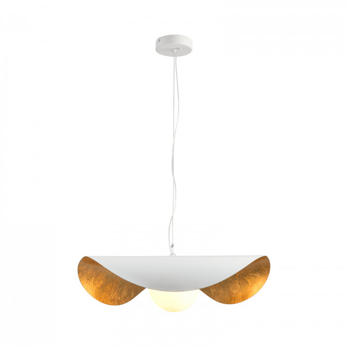 Lustră suspendată ENZO, alb/auriu, 40 cm - Step into Design [2]