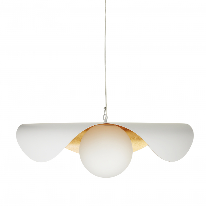 Lustră suspendată Enzo, alb/auriu, 80 cm - Step Into Design [10]