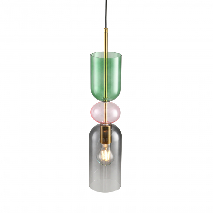 Lampă suspendată Pastello Green, multicoloră, diametru 11 cm – Step Into Design [5]