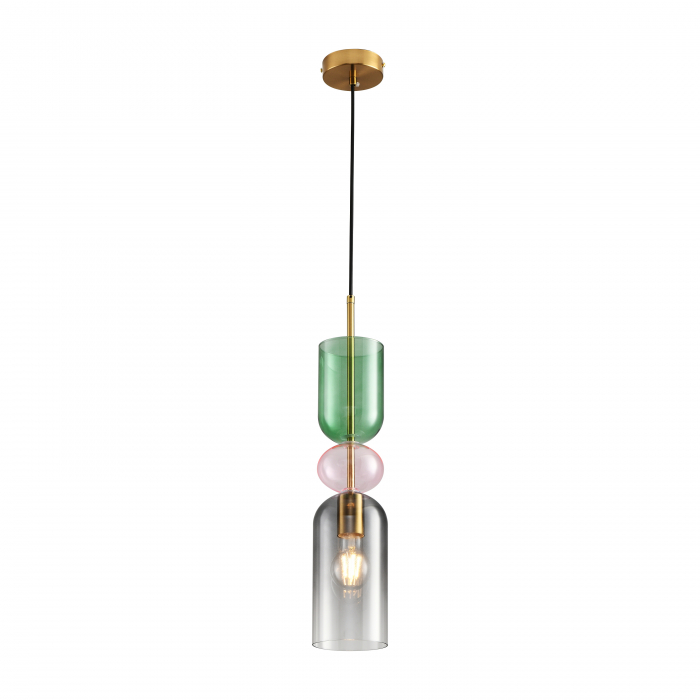 Lampă suspendată Pastello Green, multicoloră, diametru 11 cm – Step Into Design [2]