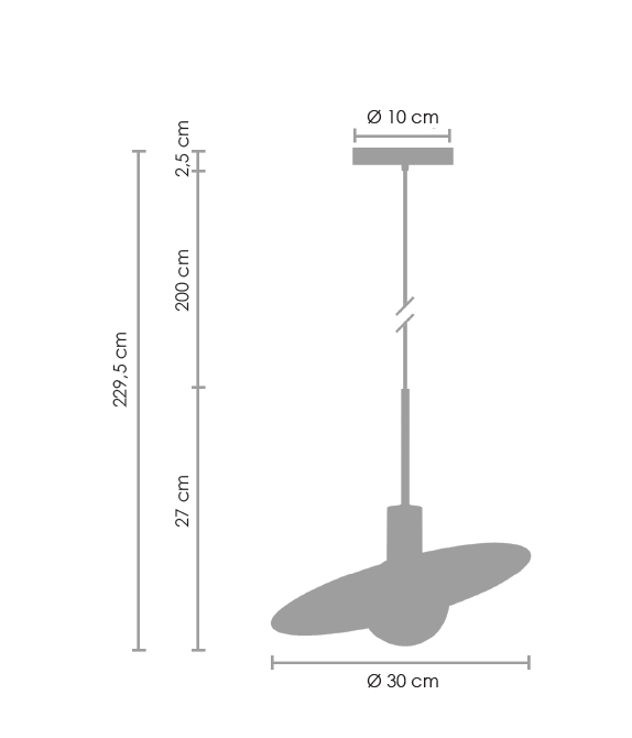 Lampa suspendata JUPITER aurie, 1*G9, diametru 30 cm - STEP INTO DESIGN [8]