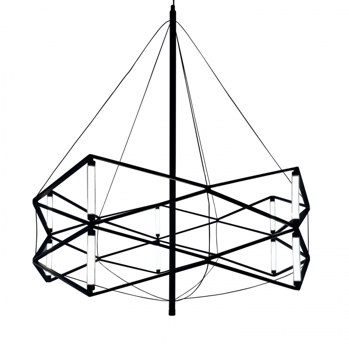 Lustră suspendată LED SPACE neagra, lățime 60 cm - Step into Design [2]