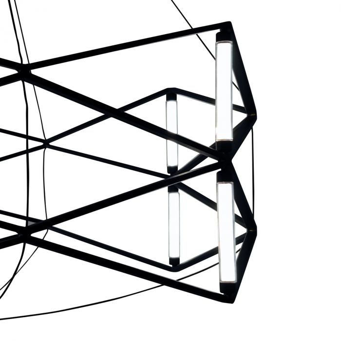 Lustră suspendată LED SPACE neagra, lățime 60 cm - Step into Design [3]