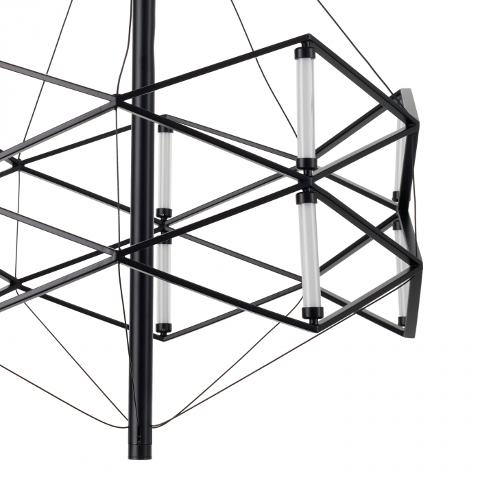 Lustră suspendată LED SPACE neagra, lățime 60 cm - Step into Design [8]