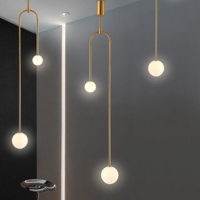 Pendul LOOP, auriu, 123 cm - Step into Design [5]