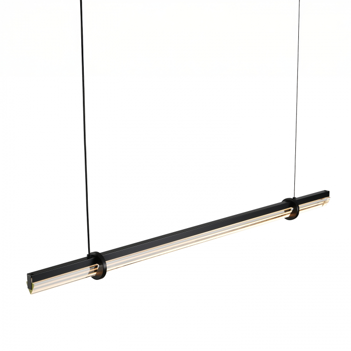 Lampă suspendată LED LOVELY neagră, 3000K, 100 cm [6]