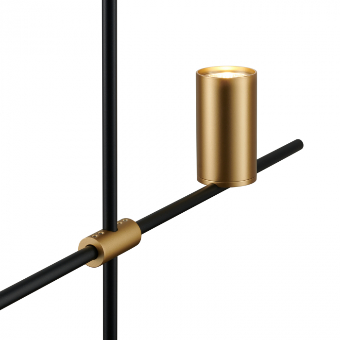 Lampa suspendată LUNGO, neagră/aurie, 135 cm - Step into Design [2]