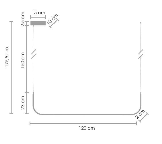 Lampă suspendată LED MINIMA-I, albă, 120 cm - Step into Design [7]