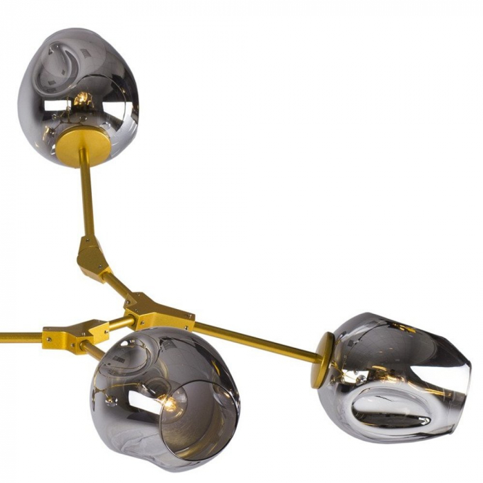 Lampa suspendata gold&smoky MODERN ORCHID 6 / 130 cm Step into Design [5]