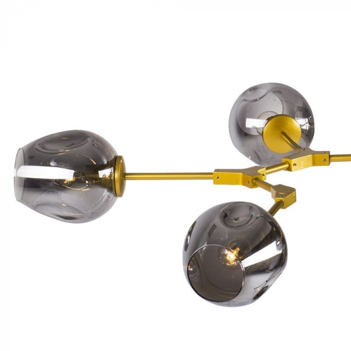 Lampa suspendata gold&smoky MODERN ORCHID 6 / 130 cm Step into Design [4]