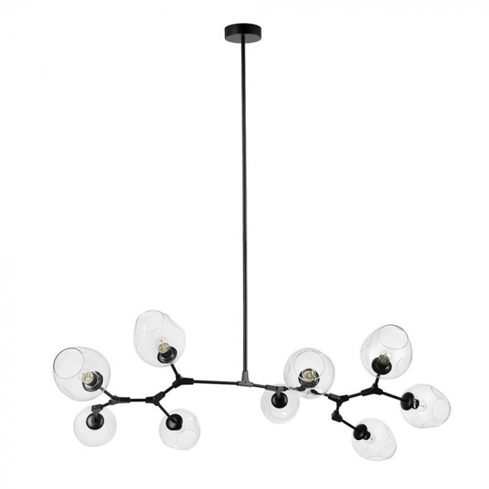 Lampa suspendata neagra MODERN ORCHID 9 / 150 cm Step into Design [1]