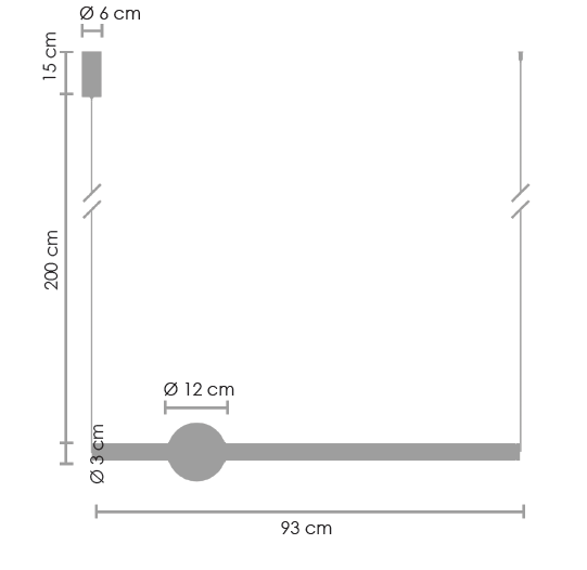 Lampa suspendata LED O-LINE, negru/alb, 3000K, lungime 93 cm [6]