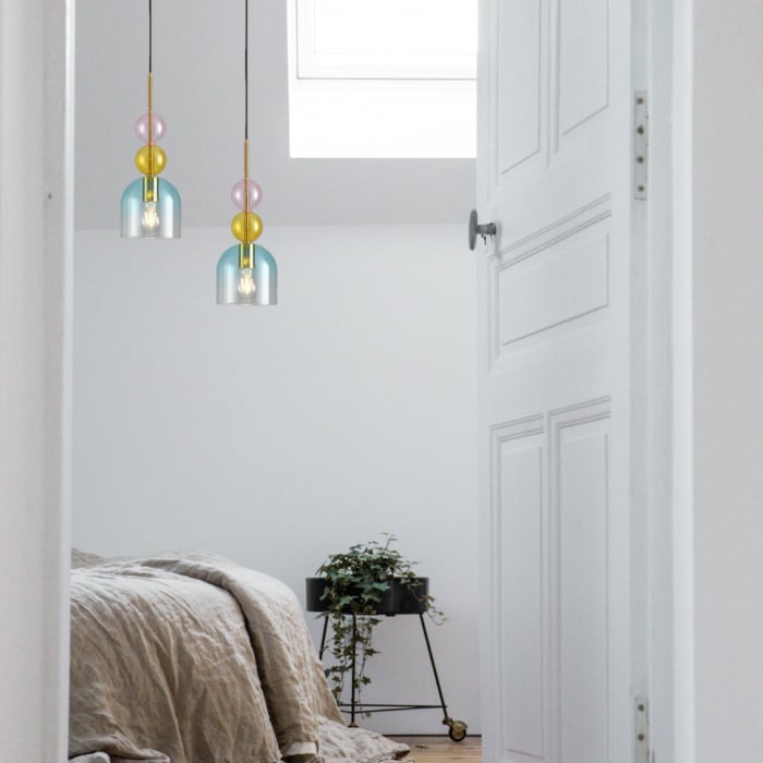 Lampa suspendata PASTELLO BLUE, multicolor, 15 cm -Step into Design [6]