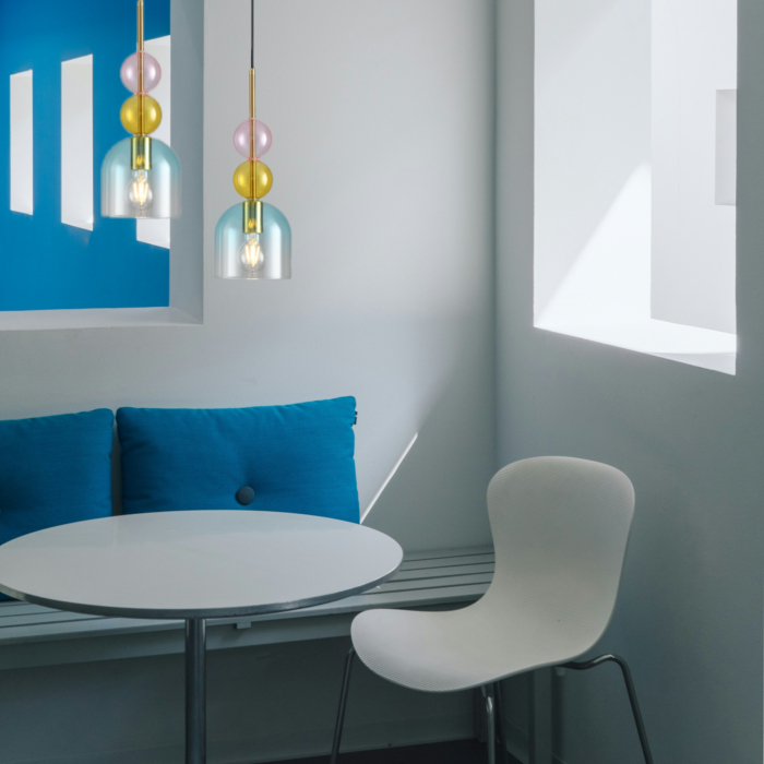 Lampa suspendata PASTELLO BLUE, multicolor, 15 cm -Step into Design [7]