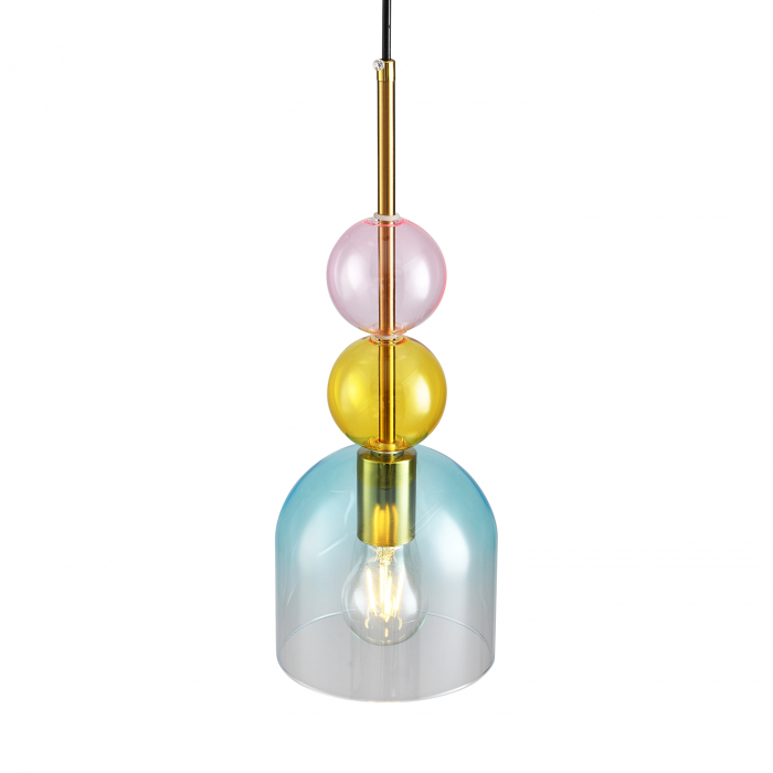 Lampa suspendata PASTELLO BLUE, multicolor, 15 cm -Step into Design [2]