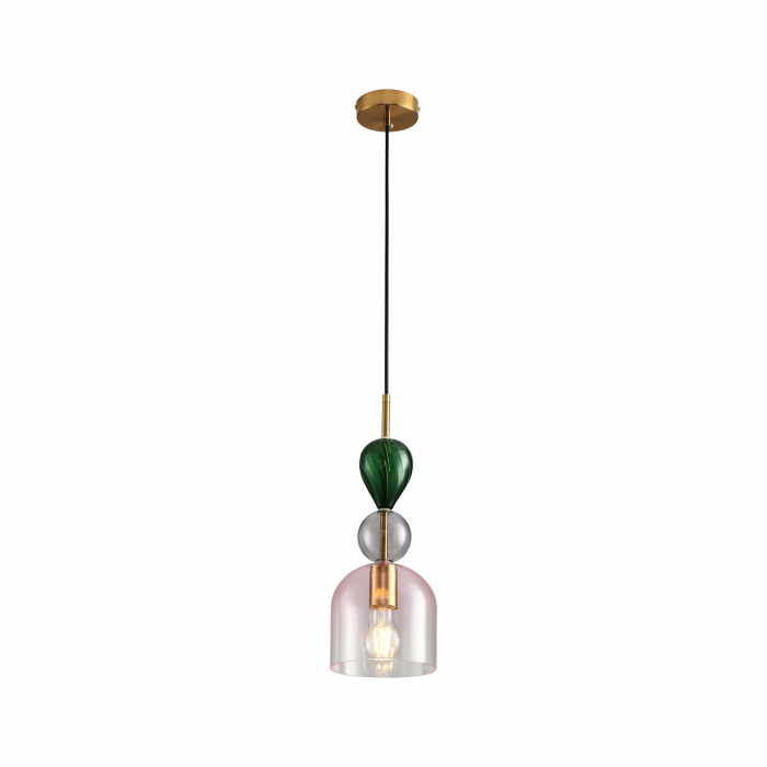 Pendul PASTELLO PINK, multicolor, 1*E27m diametru 15 cm - STEP INTO DESIGN [7]